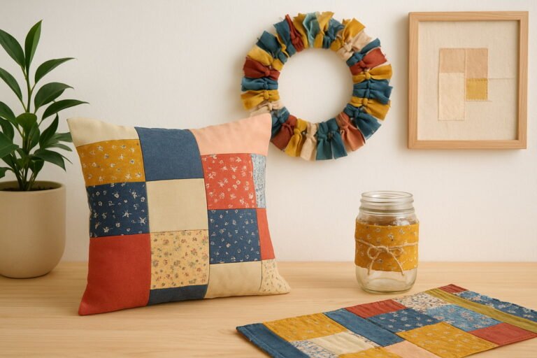 Budget Friendly Home Decor Ideas Using Fabric Scraps